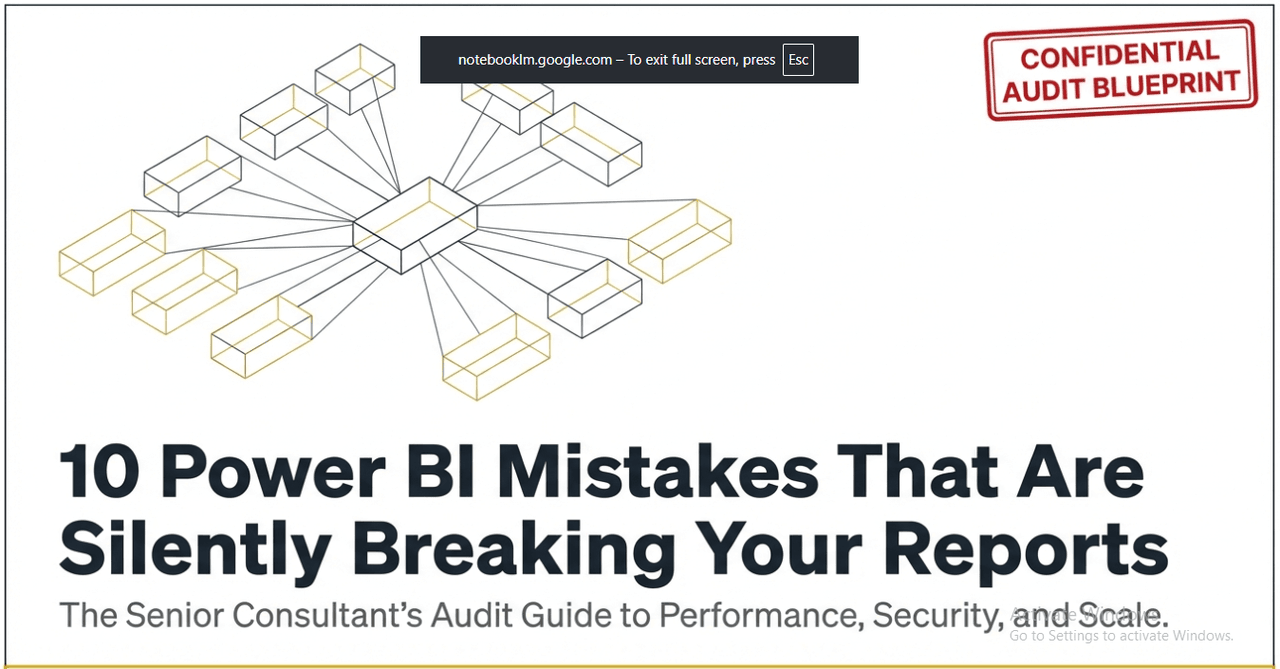 10 Common Power BI Mistakes That Make Your Reports Wrong and Slow