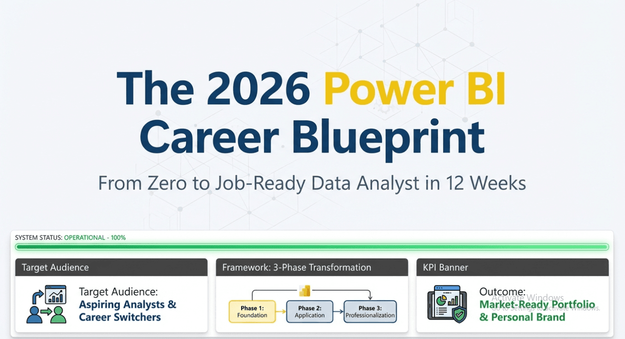 The Power BI Career Roadmap — From Zero to Data Analyst in 2026